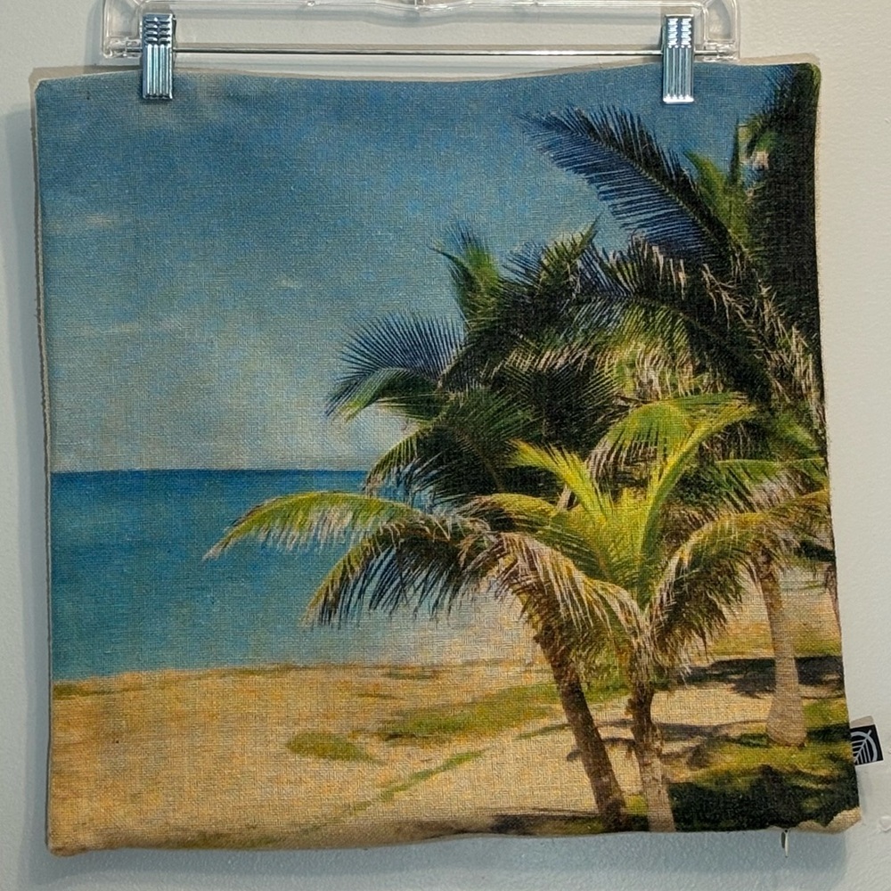 Simons Cushion Cover With Palm Tree 17x17